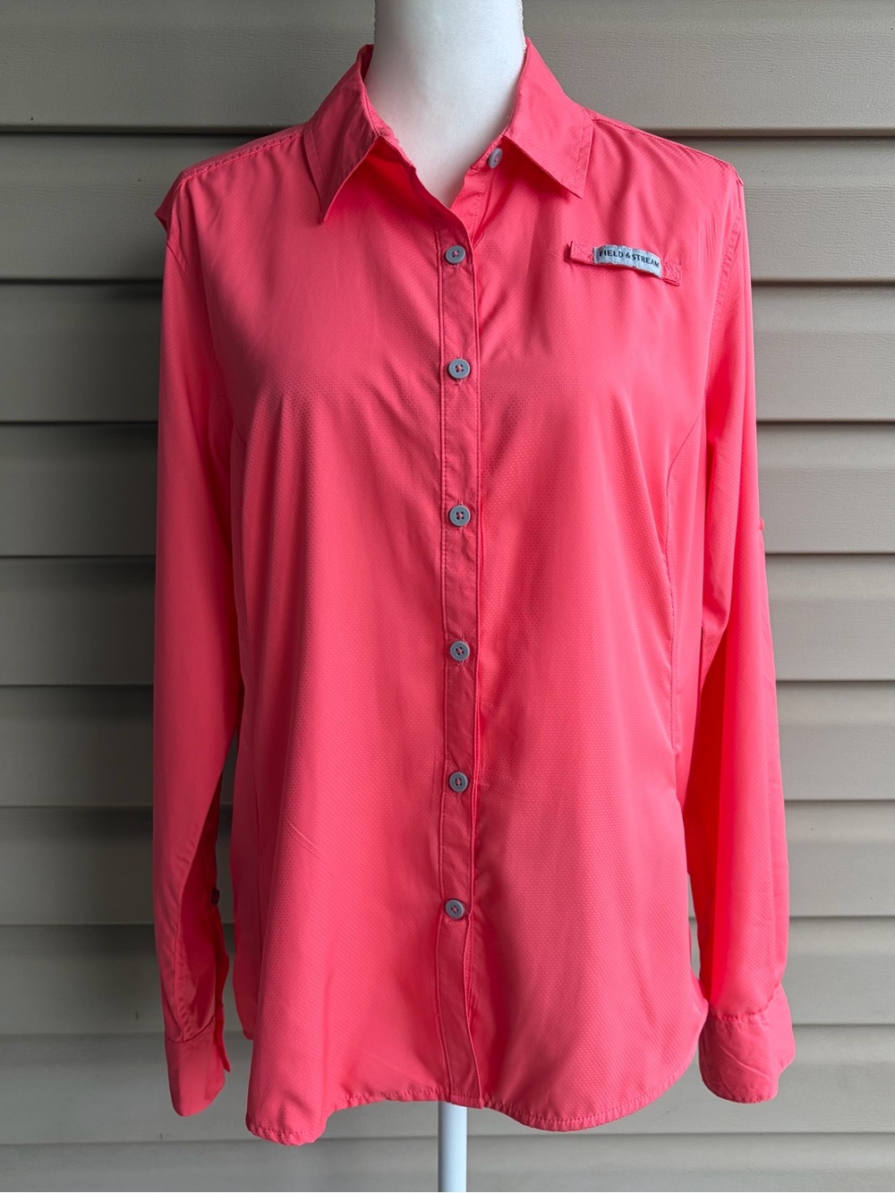•Field & Stream• NWT Women’s Salmon UPF 50+ Vented Back Outdoor Shirt - Size XL